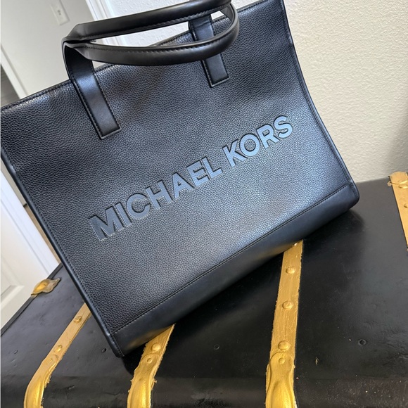 Michael Kors Black Leather Briefcase